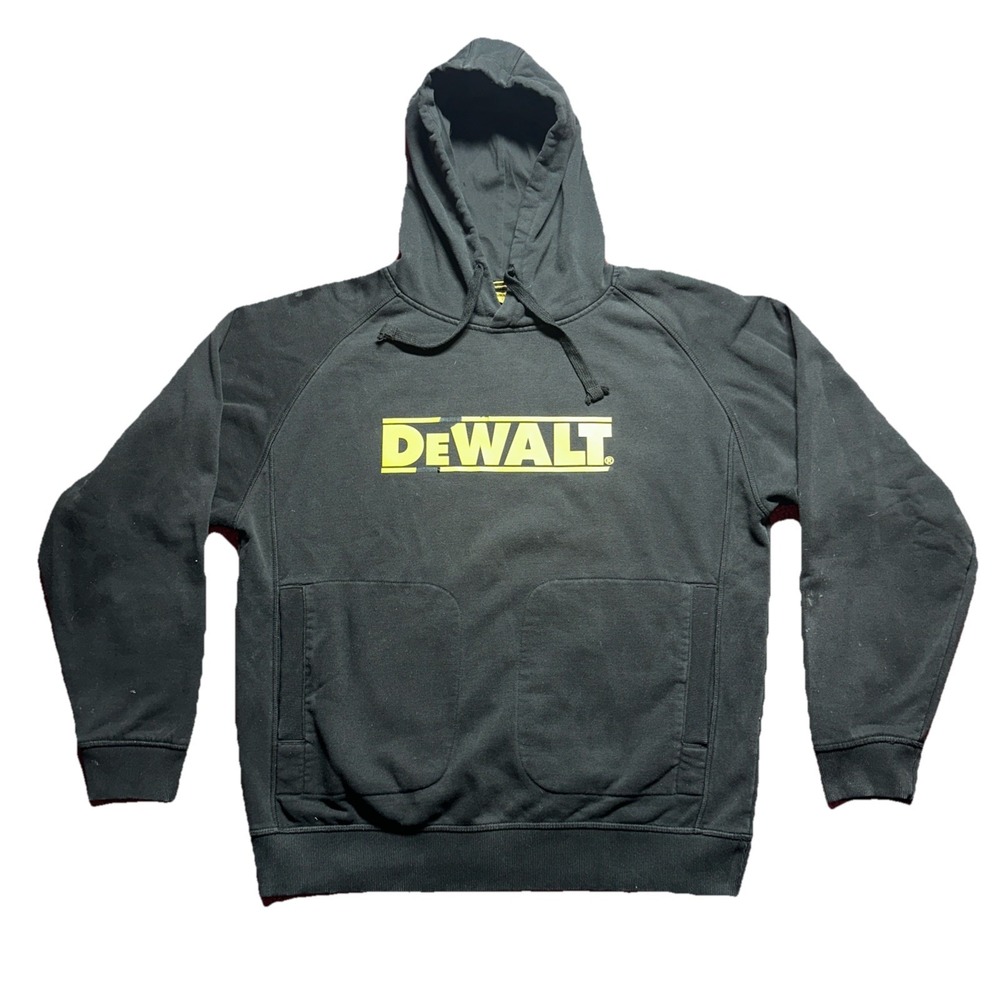 DEWALT Logan Heavy Duty Hoodie Mens Large Black Pullover Hooded Sweatshirt